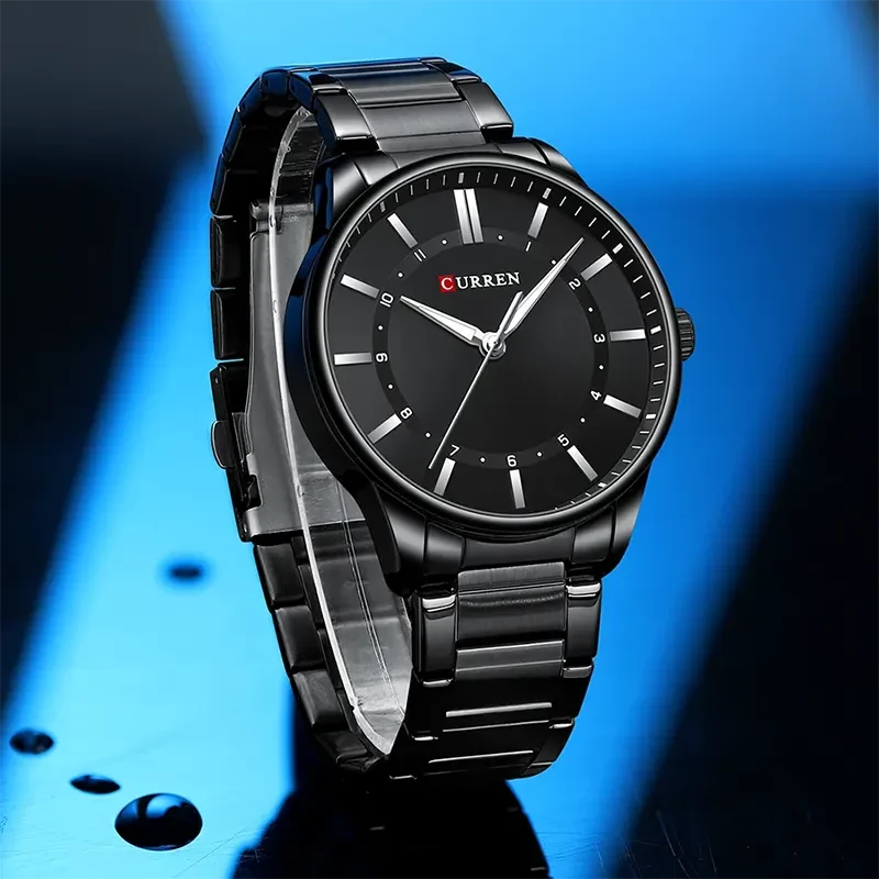 Curren Luxury Black Dial Men’s Watch | 8430